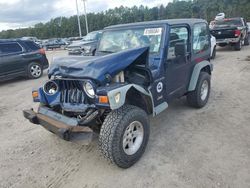 Jeep salvage cars for sale: 2002 Jeep Wrangler / TJ X