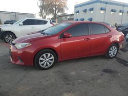 Toyota Corolla salvage cars for sale: 2016 Toyota Corolla L