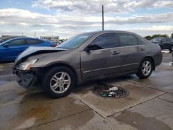 Honda Accord salvage cars for sale: 2006 Honda Accord EX