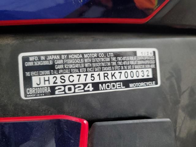 2024 Honda CBR1000 RA