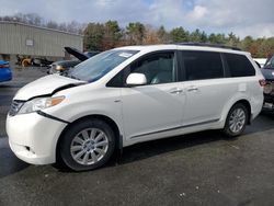 Toyota Sienna xle salvage cars for sale: 2017 Toyota Sienna XLE