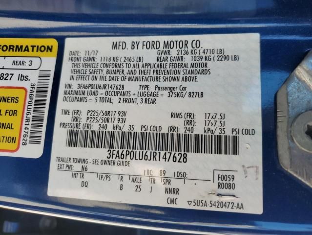 2018 Ford Fusion SE Hybrid