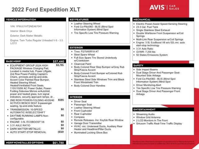 2022 Ford Expedition XLT