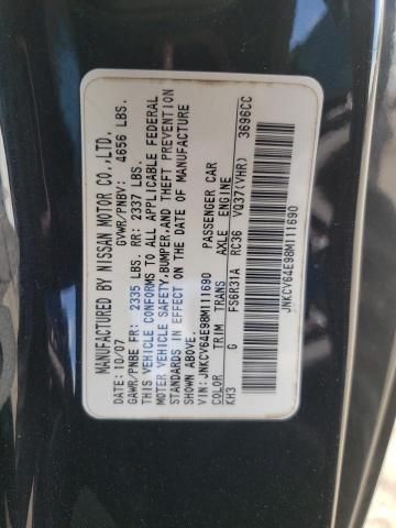 2008 Infiniti G37 Base