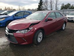 Salvage cars for sale from Copart Bowmanville, ON: 2017 Toyota Camry LE