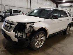 Ford Explorer salvage cars for sale: 2014 Ford Explorer XLT