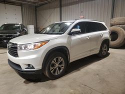 Toyota Highlander salvage cars for sale: 2015 Toyota Highlander XLE