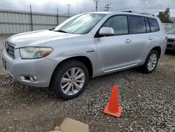 Toyota Highlander salvage cars for sale: 2009 Toyota Highlander Hybrid Limited