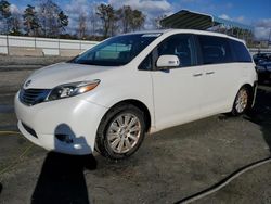 Toyota Sienna xle salvage cars for sale: 2015 Toyota Sienna XLE