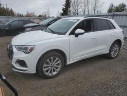 Salvage cars for sale from Copart Bowmanville, ON: 2020 Audi Q3 Premium