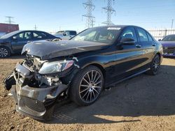 Mercedes-Benz c-Class salvage cars for sale: 2017 Mercedes-Benz C 300 4matic