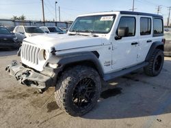 Jeep Wrangler salvage cars for sale: 2019 Jeep Wrangler Unlimited Sport