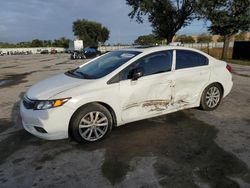 Vehiculos salvage en venta de Copart Orlando, FL: 2012 Honda Civic EXL