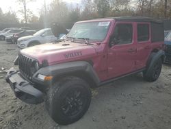 Jeep Wrangler salvage cars for sale: 2021 Jeep Wrangler Unlimited Sport