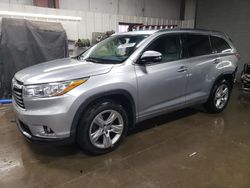 Toyota Highlander salvage cars for sale: 2015 Toyota Highlander Limited