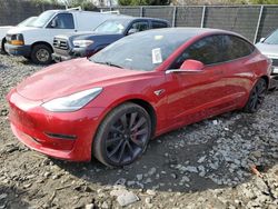 Tesla Model 3 salvage cars for sale: 2020 Tesla Model 3