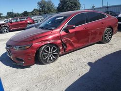 Chevrolet Malibu salvage cars for sale: 2018 Chevrolet Malibu LT