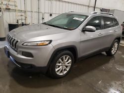 Jeep salvage cars for sale: 2016 Jeep Cherokee Limited