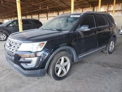 Ford Explorer salvage cars for sale: 2017 Ford Explorer XLT