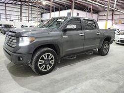 Toyota salvage cars for sale: 2014 Toyota Tundra Crewmax Platinum