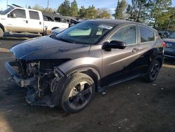 Honda hr-v salvage cars for sale: 2018 Honda HR-V EX