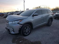 Toyota Highlander salvage cars for sale: 2018 Toyota Highlander SE