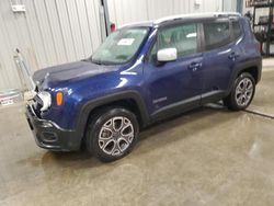 Jeep Renegade Vehiculos salvage en venta: 2016 Jeep Renegade Limited