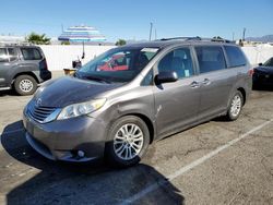 Toyota Sienna xle salvage cars for sale: 2015 Toyota Sienna XLE