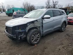 Hyundai Santa fe salvage cars for sale: 2017 Hyundai Santa FE SE