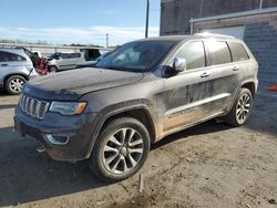 Jeep Grand Cherokee salvage cars for sale: 2018 Jeep Grand Cherokee Overland