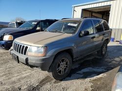 Jeep salvage cars for sale: 2002 Jeep Grand Cherokee Laredo