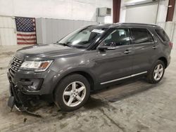 Ford Explorer salvage cars for sale: 2017 Ford Explorer XLT