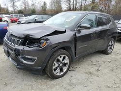 Jeep Compass salvage cars for sale: 2020 Jeep Compass Limited