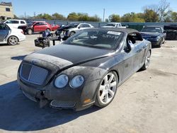 Bentley Continental salvage cars for sale: 2007 Bentley Continental GTC