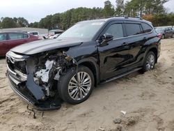 Toyota Highlander salvage cars for sale: 2022 Toyota Highlander Platinum