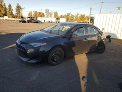 Salvage cars for sale from Copart Portland, OR: 2017 Toyota Corolla L