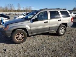 Jeep salvage cars for sale: 2001 Jeep Grand Cherokee Laredo