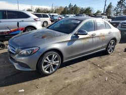 Mercedes-Benz c-Class salvage cars for sale: 2015 Mercedes-Benz C 300 4matic