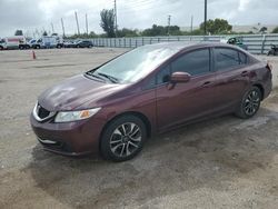 Honda Civic salvage cars for sale: 2014 Honda Civic EX