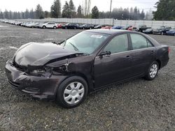 Salvage cars for sale from Copart Graham, WA: 2002 Toyota Camry LE