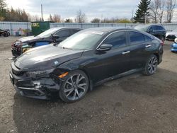 Salvage cars for sale from Copart Bowmanville, ON: 2020 Honda Civic Touring