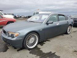 BMW 7 Series salvage cars for sale: 2003 BMW 745 LI