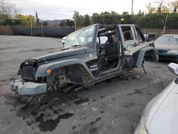 Jeep Wrangler Unlimited Sport salvage cars for sale: 2017 Jeep Wrangler Unlimited Sport