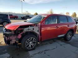 Mitsubishi Vehiculos salvage en venta: 2018 Mitsubishi Outlander GT