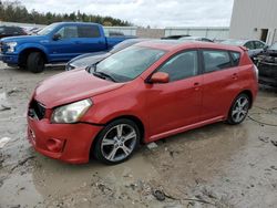 Pontiac salvage cars for sale: 2009 Pontiac Vibe GT