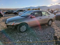 Honda Accord salvage cars for sale: 2003 Honda Accord LX