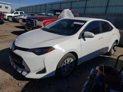 Salvage cars for sale from Copart Albuquerque, NM: 2018 Toyota Corolla L