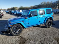 Jeep Wrangler salvage cars for sale: 2024 Jeep Wrangler Sahara 4XE