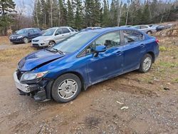 Honda Civic salvage cars for sale: 2013 Honda Civic LX