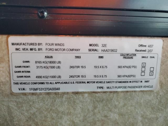 2007 Ford F550 Super Duty Stripped Chassis